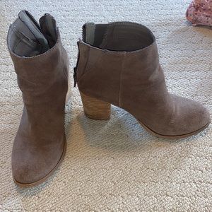 Urban Outfitters Taupe Suede Booties